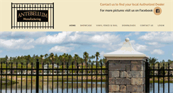 Desktop Screenshot of antebellumdecorativefences.com