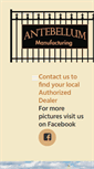 Mobile Screenshot of antebellumdecorativefences.com