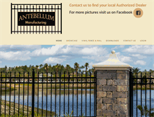 Tablet Screenshot of antebellumdecorativefences.com